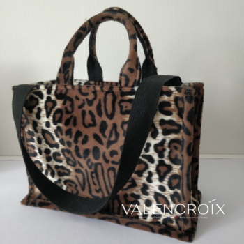 mini sac cabas léopard Valencroix