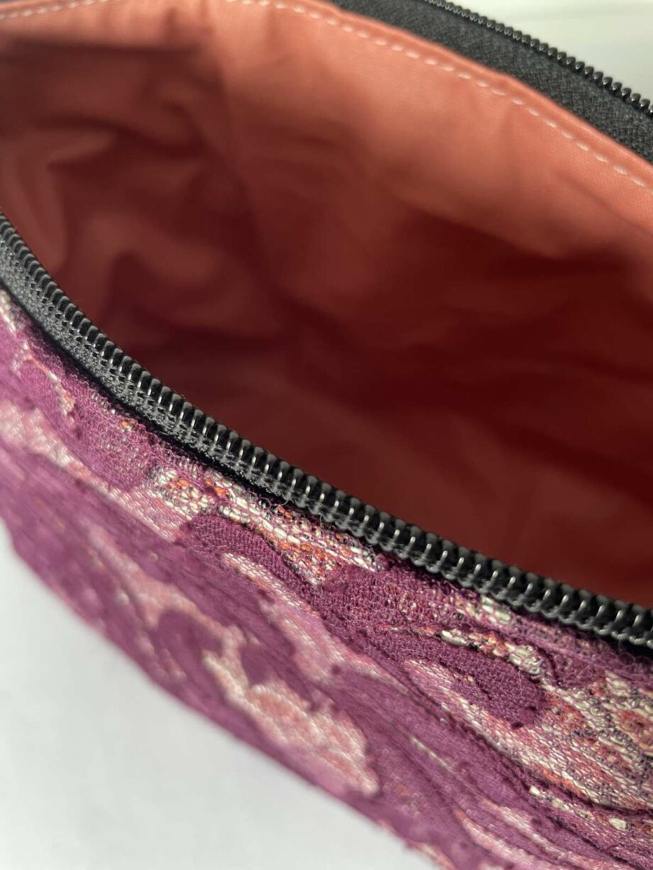 Pochette en dentelle Calais-Caudry bordeaux - Valencroix