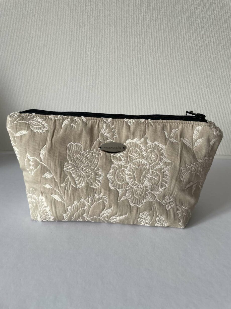 Pochette en dentelle Calais-Caudry beige/écru - Valencroix