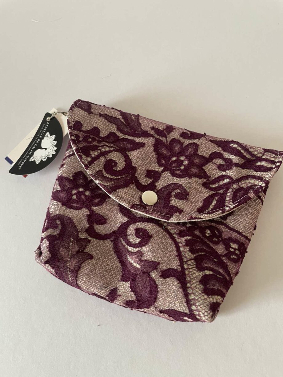 Pochette pression en dentelle Calais-Caudry  - Valencroix