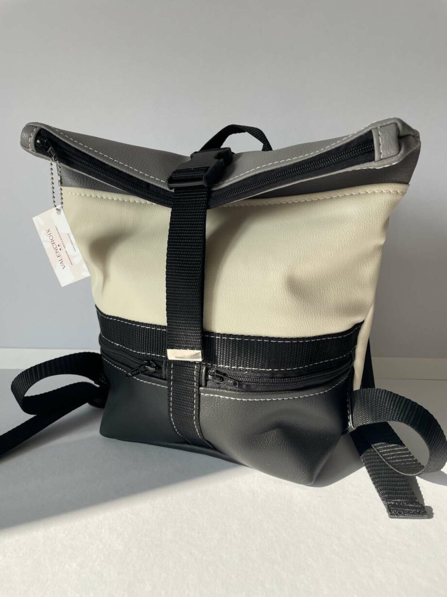 Sac à dos Troïka noir/blanc/gris taille S - Valencroix